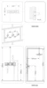 Gunmetal Shower Faucet Embed Box Wall Mounted  8-16 Inch Rain Head Hot &Cold Shower Tap Handheld 2 Ways Ceiling Arm Bathroom Sys 3