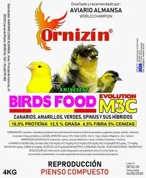 

Ornizin feed m3c for Canarian farming
