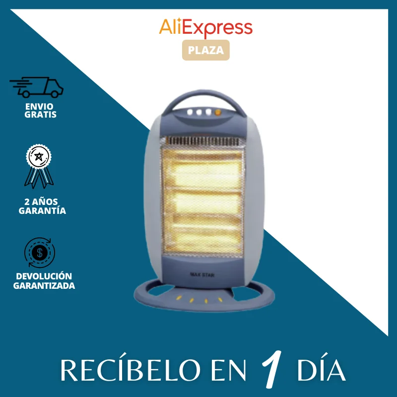 Max Star electric heater halogen stove 3 heat positions 400W/800W/1200W  oscillating function Anti-overheating Anti-fly handle easy transport  transfer electric heating - AliExpress
