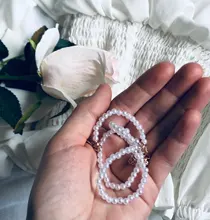 Collar con colgante de concha de amor para mujer, gargantilla de cadena de perlas Simple de 6MM de estilo Vintage, joyería de moda al por mayor