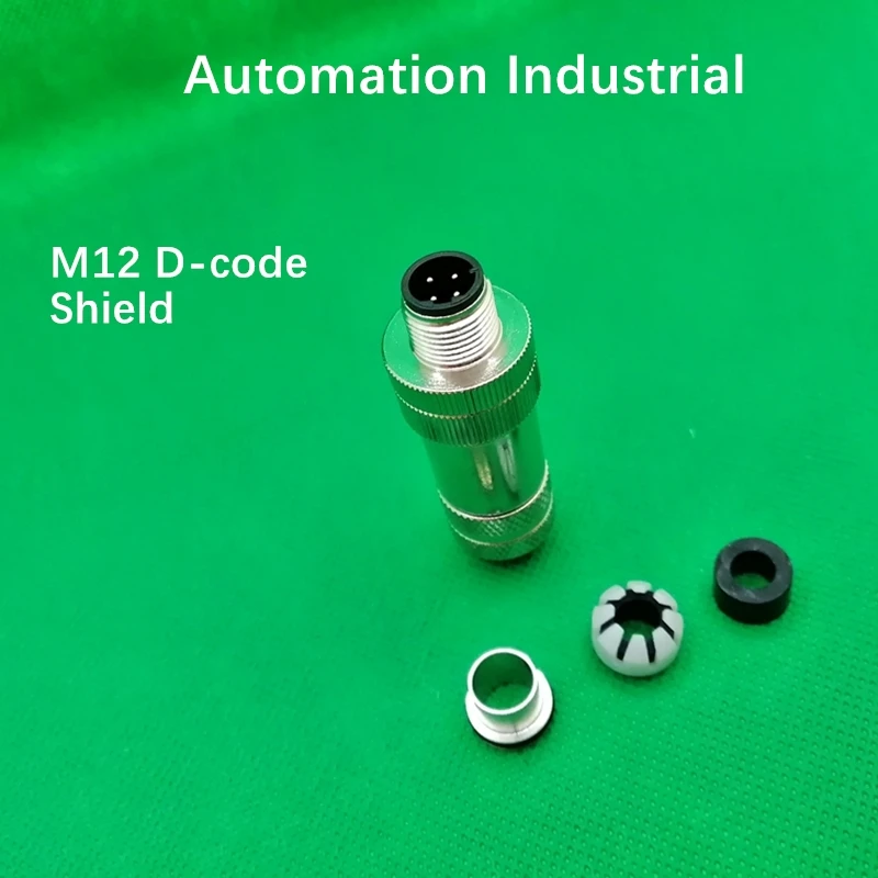 M12 , 4Pin, мужской/женский, прямой/угловой, D кодирование, щит, D-кодирование, D-кодовый, D код; Ethernet, EtherCat, Profinet
