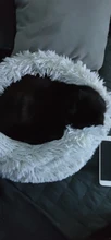 Cama de Gato supersuave, 14 colores, redonda, mullidas de gato, cesta para dormir, larga felpa, cálida, alfombrilla para mascotas, perrera ligera de tacto cómodo