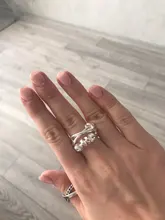 Foxanry minimalista de Plata de Ley 925 Plata Lisa anillos para las mujeres nueva moda geométricos irregulares Punk fiesta Hiphop joyería regalos