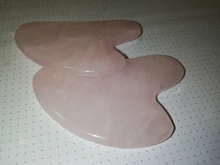 Tablero de Jade Guasha de cuarzo rosa, rascador de piedra Natural, herramientas para terapia de presión corporal, cara, cuello y espalda