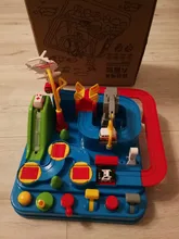 Juguetes educativos para niños, pista de aventura, juegos de mesa, Rail, coches mecánicos, estacionamientos, regalos de Navidad para niños