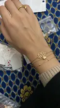 Rinhoo-Loto hueco de pulsera de Navidad para mujer
