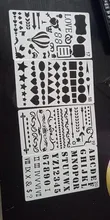 20 piezas Plantilla de viñetas para diario, juego de Planificador de plástico, plantilla de dibujo de bricolaje, decoración de diario, envío directo