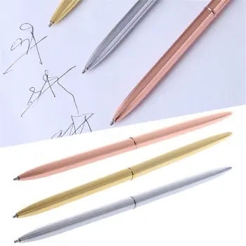 

Texture Slim Metal Ballpoint Pen Vintage Gold Silver Ball Pen For Business Writing Gifts Office School Supplies Stationery