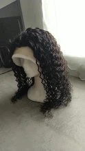 Peluca brasileña de ondas profundas prearrancada, peluca con malla frontal y pelo de bebé, 13x4, para mujeres negras
