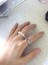 Momiji-anillos de perlas ajustables para mujer, joyería hecha a mano elástica con cuentas de perlas de acero inoxidable, regalos de boda