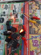 Rocker-Switch Illuminated Push-Button Led O-Power Mini with 12V Car DIY 3PIN 21--15mm