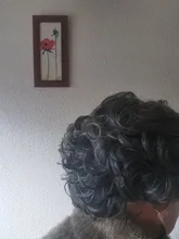 Peluca completa de cabello sintético para mujer, rizos oscuros cortos, pelucas espesas para el día a día