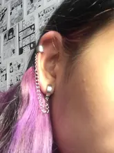 Cadena de acero inoxidable para hombres y mujeres, Clip para las orejas, pendientes de nueva moda, ornamento, bts-20 al por mayor