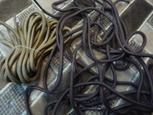 Cordones de zapato sólidos redondos de poliéster de alta calidad, Cordones redondos clásicos, botas, YD-1 de cuerda, 1 par