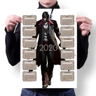 Календарь настенный на 2020 год Dmc Devil May Cry Девил Май Край №14 А4 | Канцтовары для