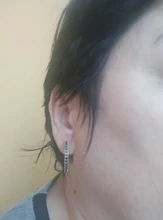 Awn-pendientes de aro de Plata de Ley 925 con espinela negra, joyería fina de compromiso