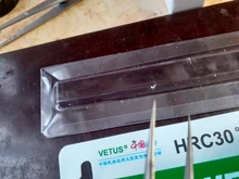 100% VETUS-Pinzas antiestáticas industriales de acero inoxidable, herramientas de reparación de relojería con etiqueta de seguridad, serie TS