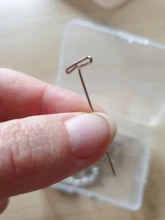 AliLeader-alfileres plateados de buena calidad para hacer pelucas, agujas de pelo de costura, 38mm de largo, 50 uds.