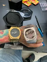 GA2100 3rd actualización modificación generación correa de reloj de bisel para GA-2100 GA-2110 100% 316L de acero inoxidable accesorios de acero con herramientas