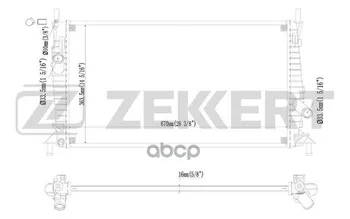 

Radiator OHL. DV. Ford C-Max 07 Focus II 04-mazda 3 03-volvo C30 06-s40 04-v5004-zekkert art. mk-1128
