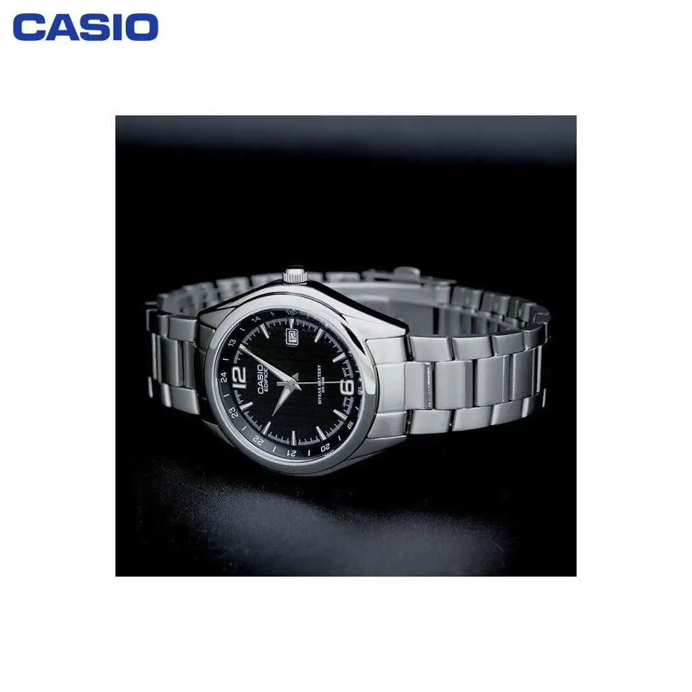 Кварцевые наручные часы Casio EF 121D 1A мужские водонепроницаемые аксессуары на