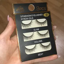 Pestañas postizas naturales, maquillaje largo 3d, extensión de pestañas de visón, herramienta de belleza, 2/3 pares