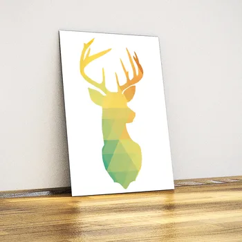 

Polygon Deer-Decorative Metal Plate
