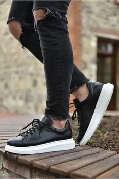 

LEATHER Chekich CH257 IT Men 'S Shoes BLACK K & A 393981773