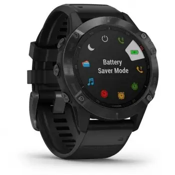 

GPS SPORTS WATCH GARMIN PHOENIX 6 PRO BLACK WITH BLACK STRAP-BT-GARMIN PAY-MULTISPORT-HEART RATE-MAPS
