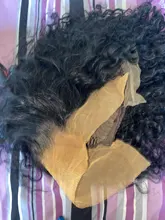 Mishell Rizado corto Bob-pelucas de cabello humano con encaje Frontal 13x4, prearrancado, para mujeres negras, peluca Virgin con ondas de agua profunda