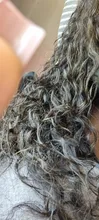 Ambition-pelucas de cabello humano sin procesar # 1b, prearrancado, color negro, onda de encaje profundo, 13x4, nudos blanqueados
