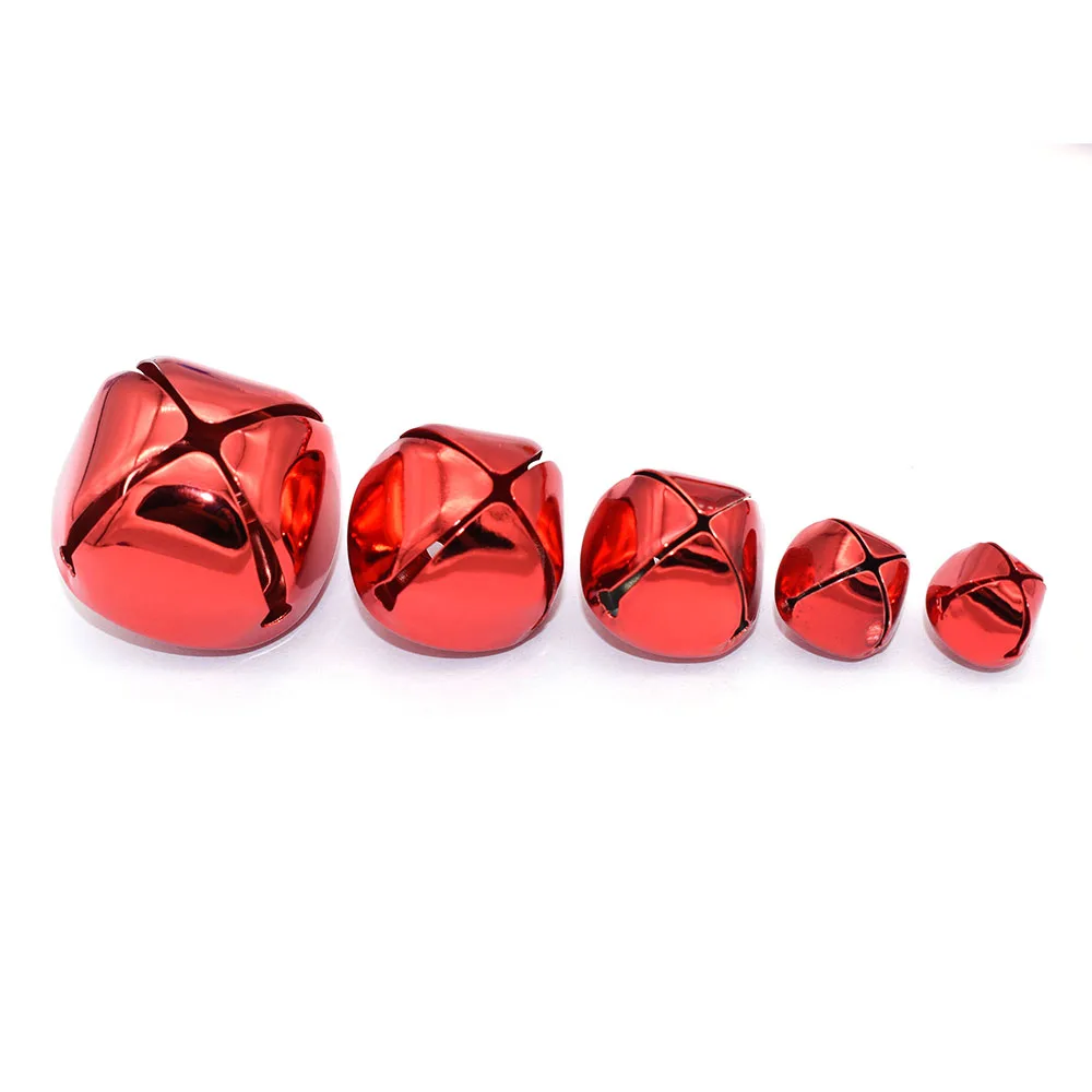 Red Jingle Bell Campana Di Natale Campane A Croce Pet Bell Charm Ornamento Campana Pendente Campana Bracciale Charm Portachiavi Charm