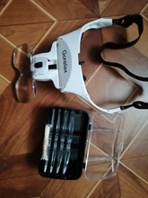 Gafas de aumento con luz LED y soporte para la cabeza, lupa de lectura manos libres para joyería, lupa artesanal