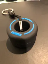 Tire Keychain Key-Ring Mobile-Phone-Bag Car-Pendant Small Gift Friends Cartoon Creative
