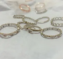 Nueva moda de Color plata anillo de cobre coronas y corazón de amor anillos de dedo CZ claro anillo para las mujeres de regalo de la joyería de la boda, Dropship