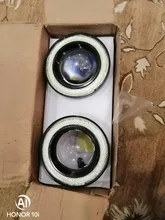 DRL Universal Car-Headlight-Lamp Fog-Lights Daytime Led Cob-Angel-Eyes 64mm 89mm 76mm