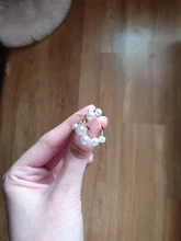 Fashion Big Geometric Pearl Paved Rings For Women 2021 New Jewelry Personality Statement