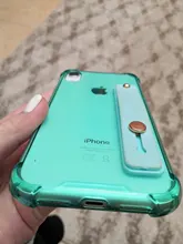 Phone-Case Wrist-Strap Back-Cover Shockproof-Holder Clear 11pro 8-Plus for 12-11pro/Max/Xr/..
