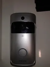 EKEN-Timbre de puerta de seguridad inalámbrico para puerta, monitor de seguridad inalámbrico modelo V5 para puerta con timbre y vídeo con conexión Wifi, grabadora de vídeo con visión nocturna, perfecta para el hogar