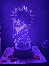 Led-Light 3d-Lamp Bedroom Decor Gift Manga Acrylic Academia Cool Dabi Anime Colorful