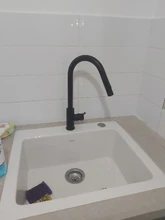 Grifo de cocina con sensor táctil, grifo de cocina con ducha extraíble, grifería De inducción inteligente De acero inoxidabl, grifo para lavabo, giratorio 360°, color negro