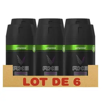 

AX 6 PCs deodorants for man Spray Provocation without aluminum salts-150ml