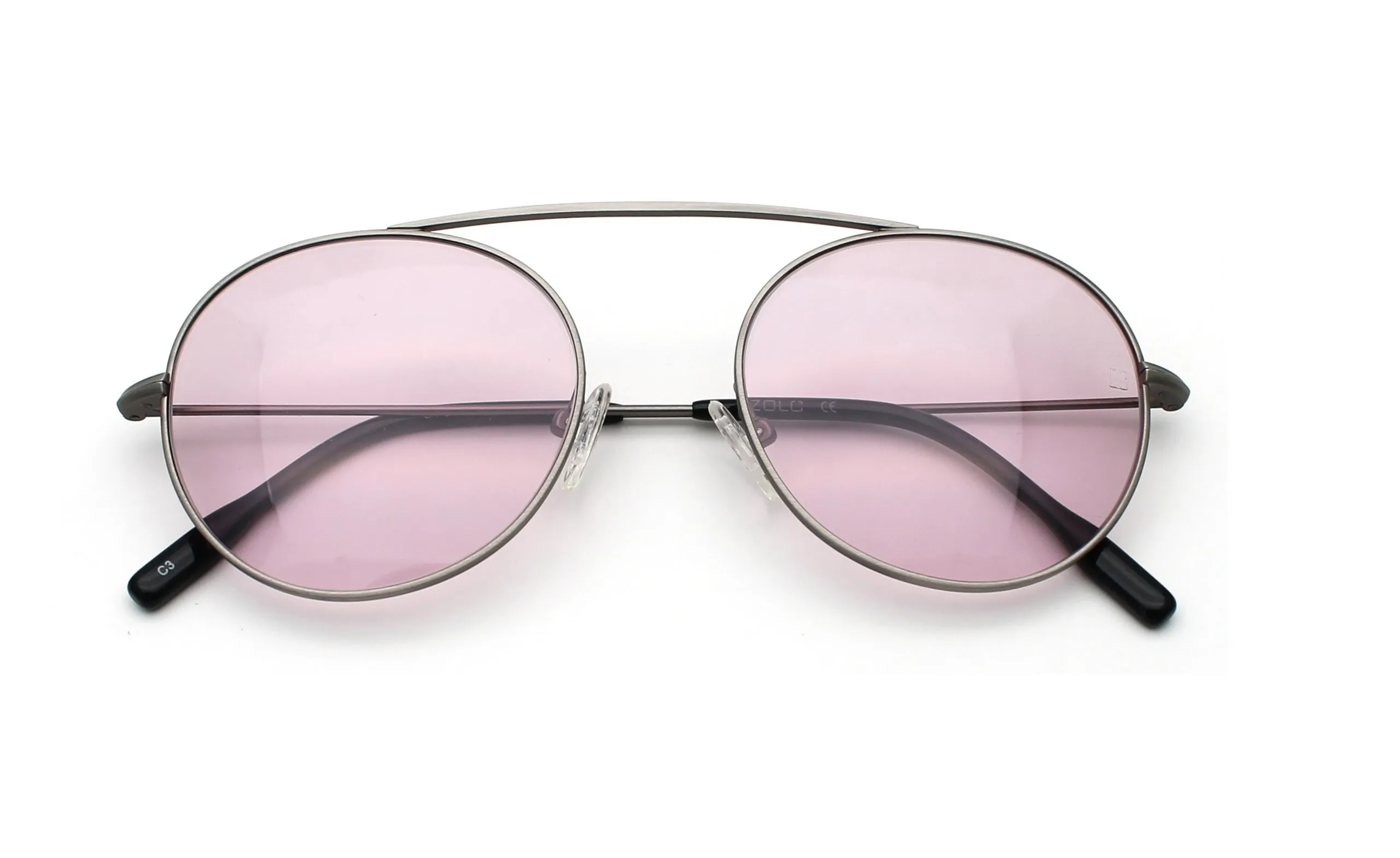 Zolo eyewear 7018 c3 розовые солнцезащитные очки
