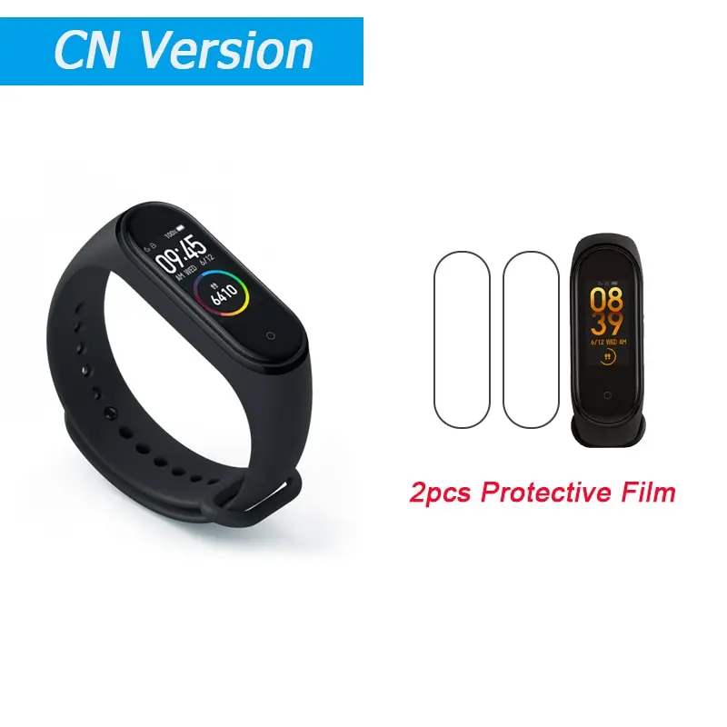 Xiaomi mi-браслет 4 Smart mi Band 4 0,9" AMOLED экран водонепроницаемый пульсометр фитнес 135 мАч 20 Bluetooth - Цвет: Зеленый