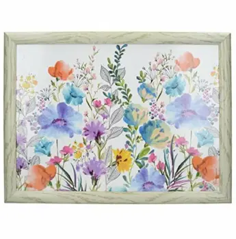 

Tray with pillow flower meadow 44x34 cm