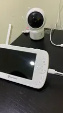 HeimVision-Monitor de bebé HMB33MQ, pantalla LCD de 5 pulgadas, 1080P, visión nocturna, 360 °, PTZ, mando a distancia, Audio de 2 vías, VOX, grabación de cuna, soporte para tarjeta SD