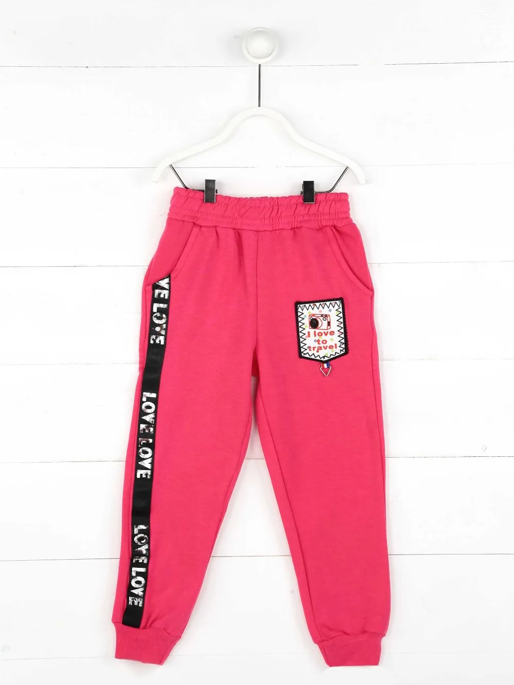 019-1543-022 Fuşya Mevsimlik Kız Çocuk Eşofman Altı (1)