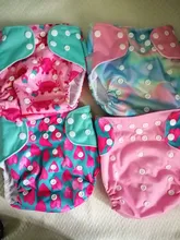 Happyflute 4 unids/set lavable ecológico tela cubierta de pañal ajustable reutilizable de tela pañales pañal de tela de fit 3-15kg bebé
