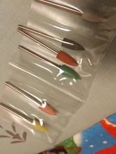 ERUIKA 6 unids/set de goma del taladro del clavo de fresado para manicura poco Flexible pulidora máquina Archivo de clavo eléctrico herramientas de arte