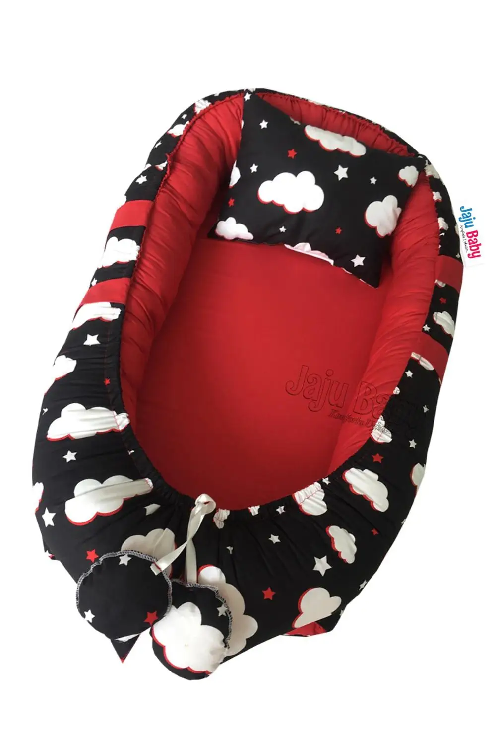 Jaju детский черный облачный роскошный ортопедический Babynest 100x60 см | Мать и ребенок